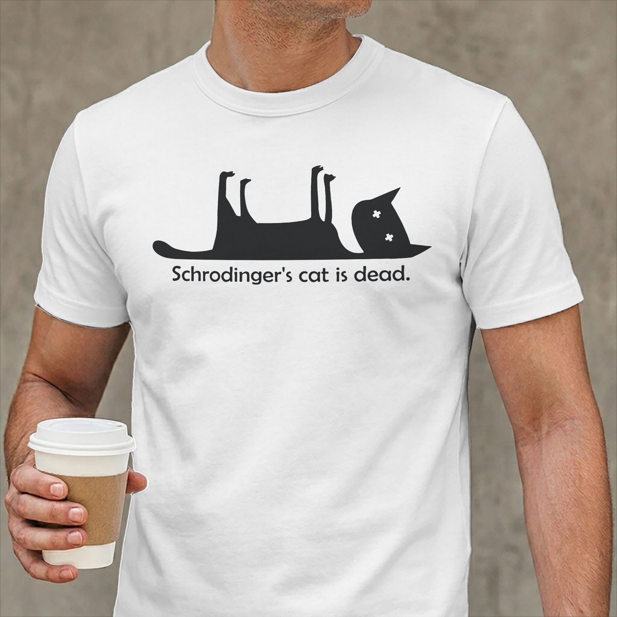 Summer Clothing Ideas - تي شيرت Schrodinger's Cat is Dead