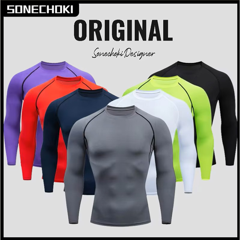 Summer Gym Clothing - قميص رجالي رياضي للجري، قميص ضاغط