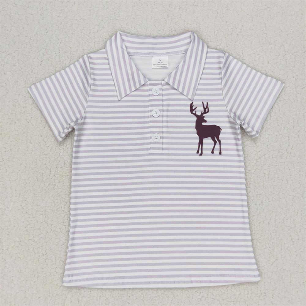 Summer Clothing For Baby Boy - تي شيرت بزر طية صدر للأطفال