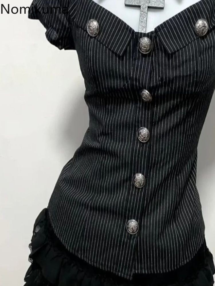 طقم قطعتين نسائي بتصميم قوطي،  - مراجعة Summer Clothing Y2K وسعره