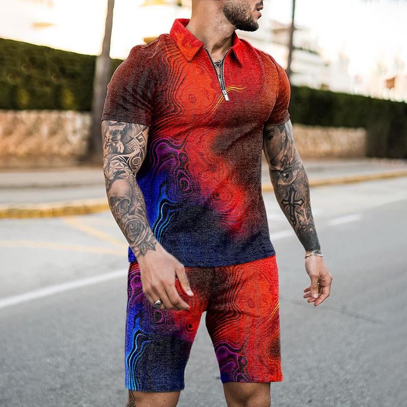 طقم رياضي صيفي للرجال من قطعتي - مراجعة Summer Clothing Holiday وسعره