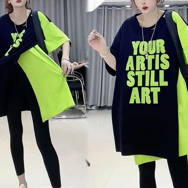 تي شيرت نسائي برقبة دائرية متد - مراجعة Summer Clothing Colors وسعره