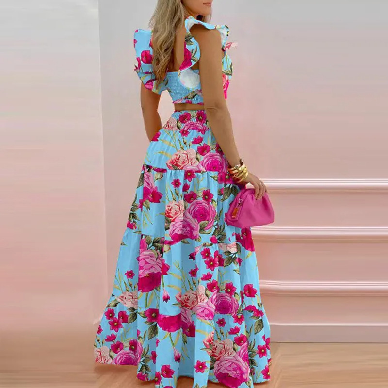 طقم تنورة Y2K من قطعتين، ملابس - مراجعة Summer Clothing Y2K وسعره
