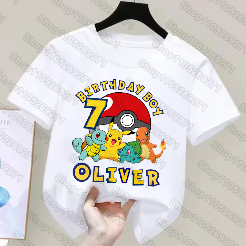 قمصان أطفال بوكيمون مطبوعة بشخ - مراجعة Summer Clothing Boys وسعره