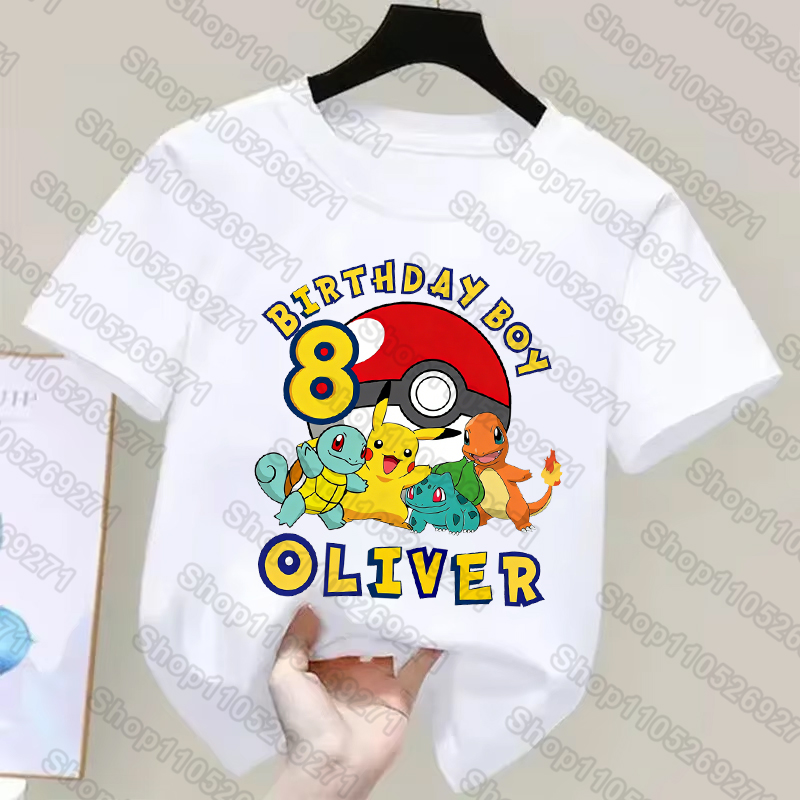 قمصان أطفال بوكيمون مطبوعة بشخ - مراجعة Summer Clothing Boys وسعره