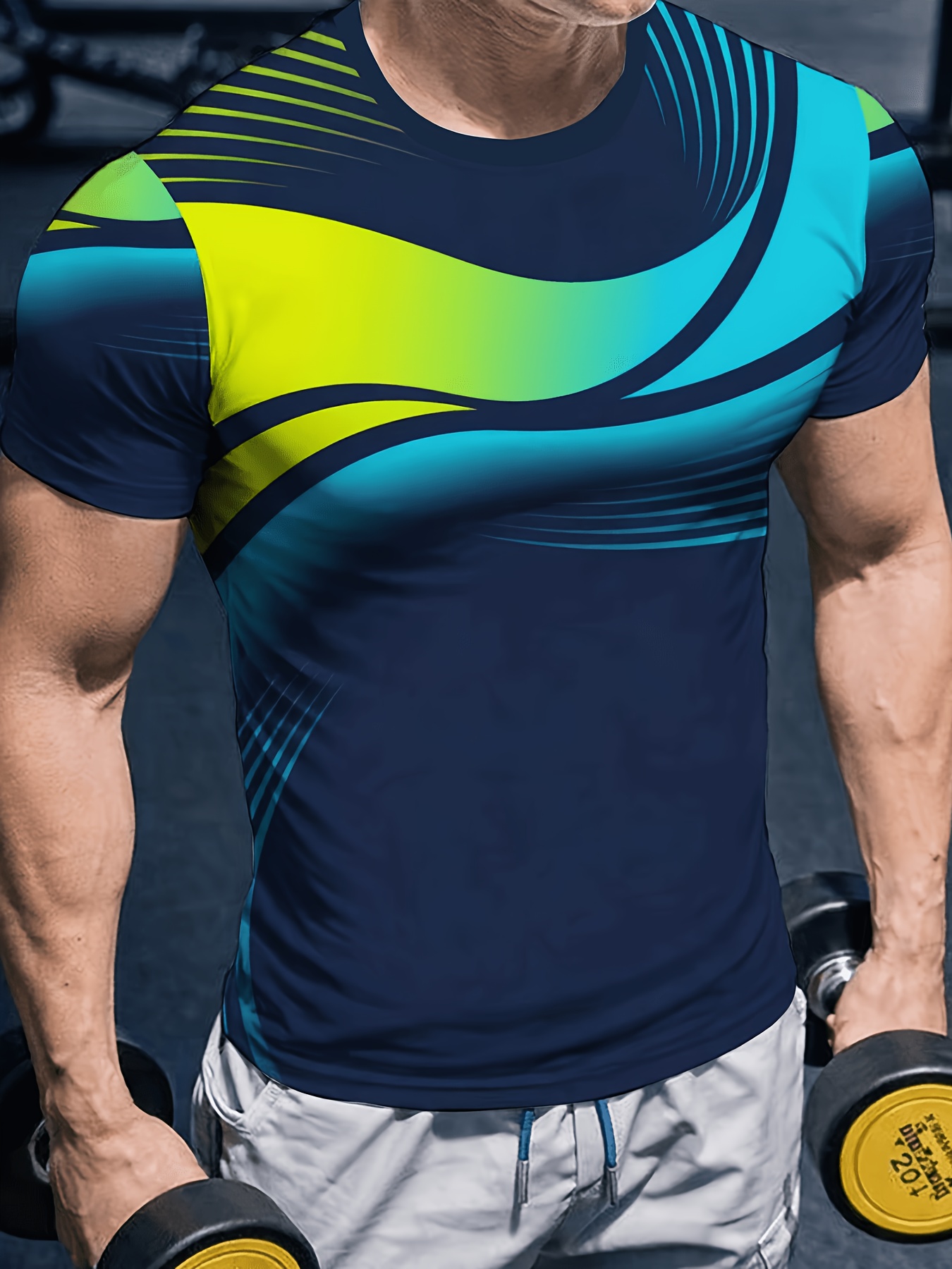 قميص رياضي للرجال عالي المرونة - مراجعة Summer Gym Clothing وسعره