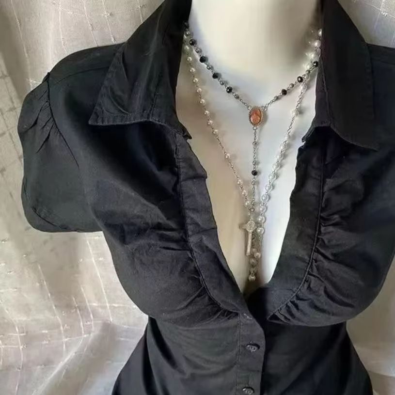بلوزة نسائية بتصميم Y2K جرونج  - مراجعة Summer Grunge Clothing وسعره