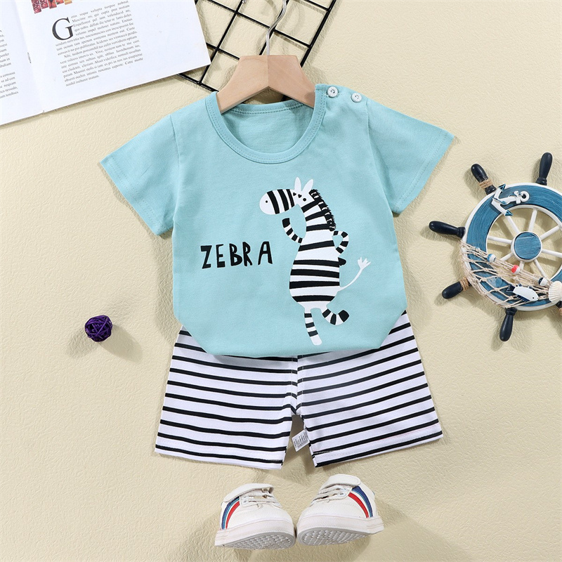 القطن تيز + السراويل 2 قطعة طق - مراجعة Summer Clothing For Baby Boy وسعره