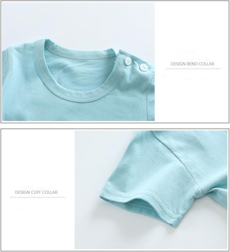 القطن تيز + السراويل 2 قطعة طق - مراجعة Summer Clothing For Baby Boy وسعره