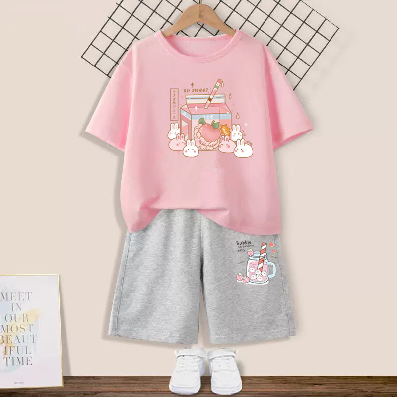 طقم ملابس صيفي للأطفال البنات  - مراجعة Summer Clothing Teen Girls وسعره