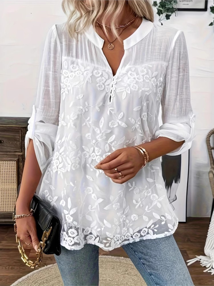 أزياء الدانتيل الأبيض قميص أعل - مراجعة Summer Clothing Holiday وسعره