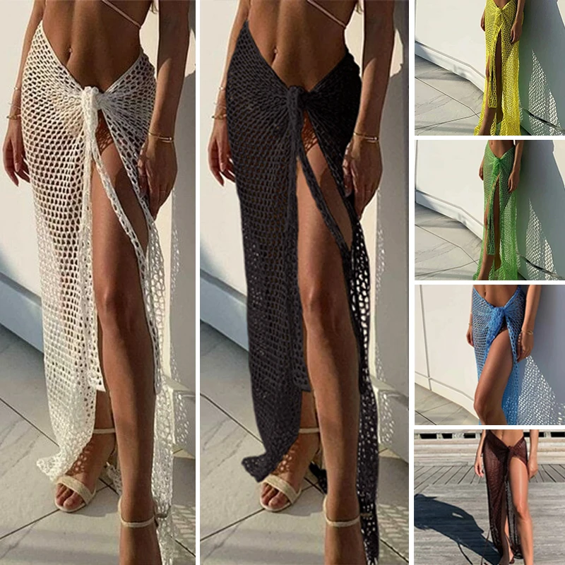 BWQ-فستان شاطئ مجوف من الكروشي - مراجعة Summer Clothing Colors وسعره