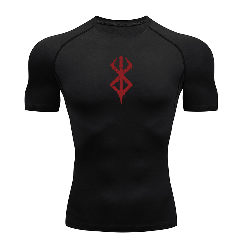 قمصان ضاغطة مطبوعة للرجال، قمص - مراجعة Summer Gym Clothing وسعره