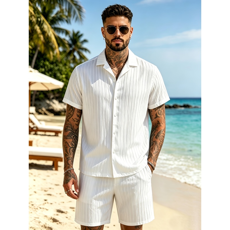 طقم بدلة صيفية غير رسمية للرجا - مراجعة Summer Clothing Vacation وسعره