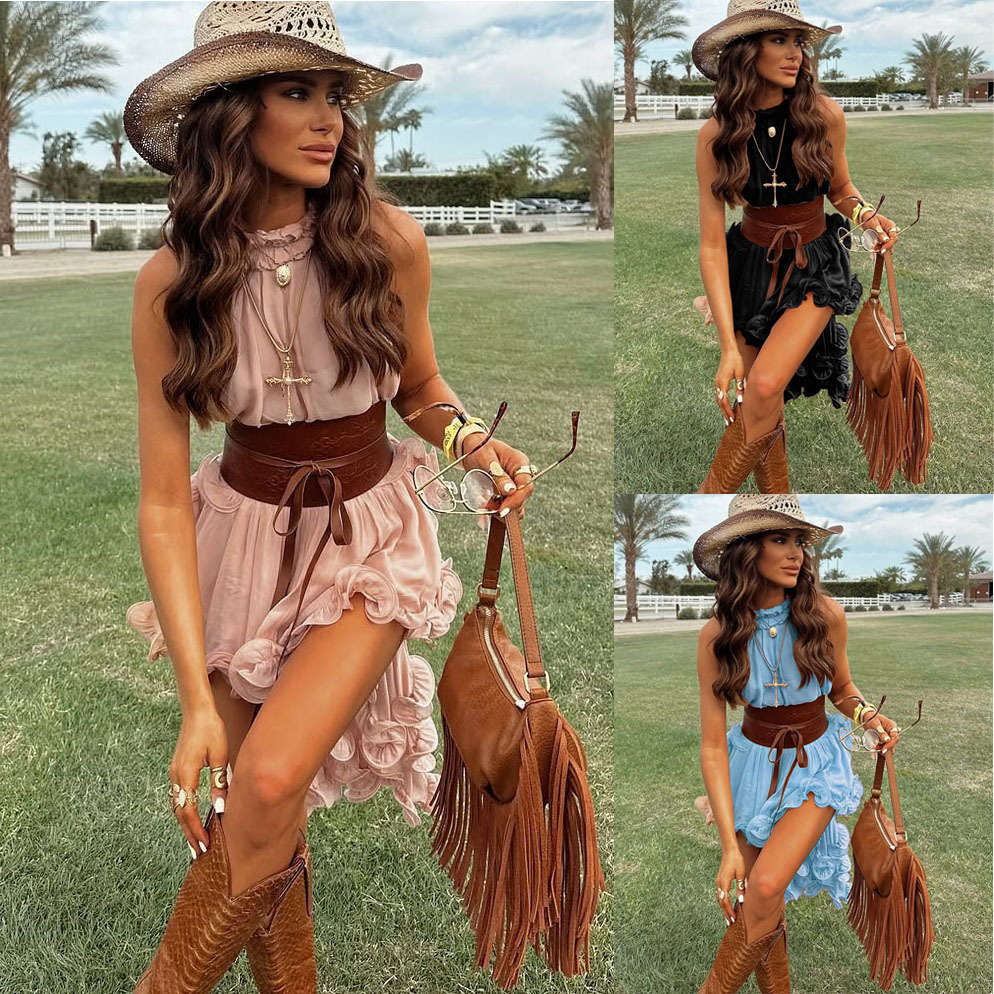 طقم صيفي جديد من الشيفون مع تن - مراجعة Summer Clothing Vacation وسعره