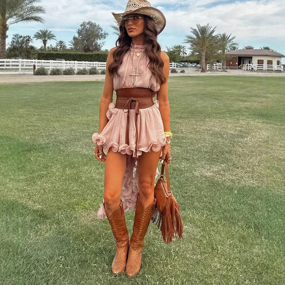 طقم صيفي جديد من الشيفون مع تن - مراجعة Summer Clothing Vacation وسعره