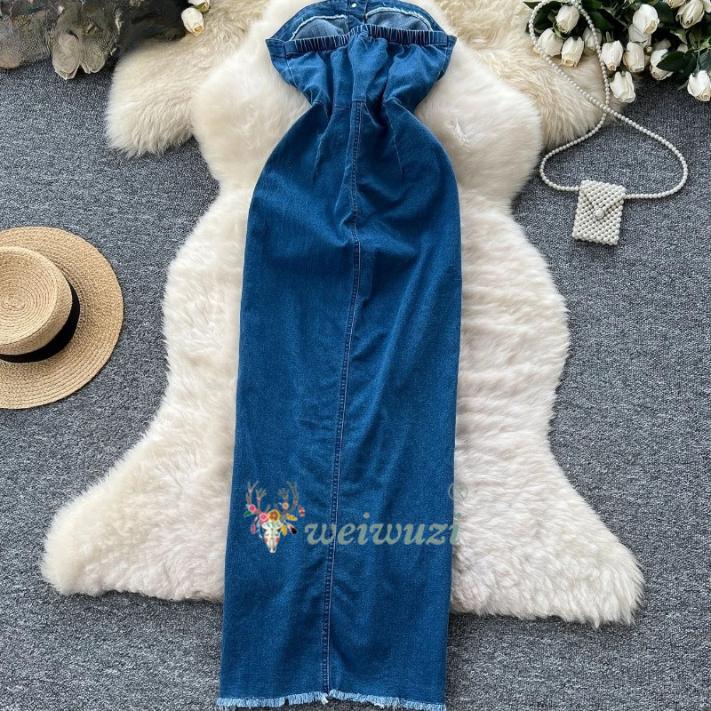 فستان جينز نسائي جديد 2026 بتص - مراجعة Summer Clothing Y2K وسعره