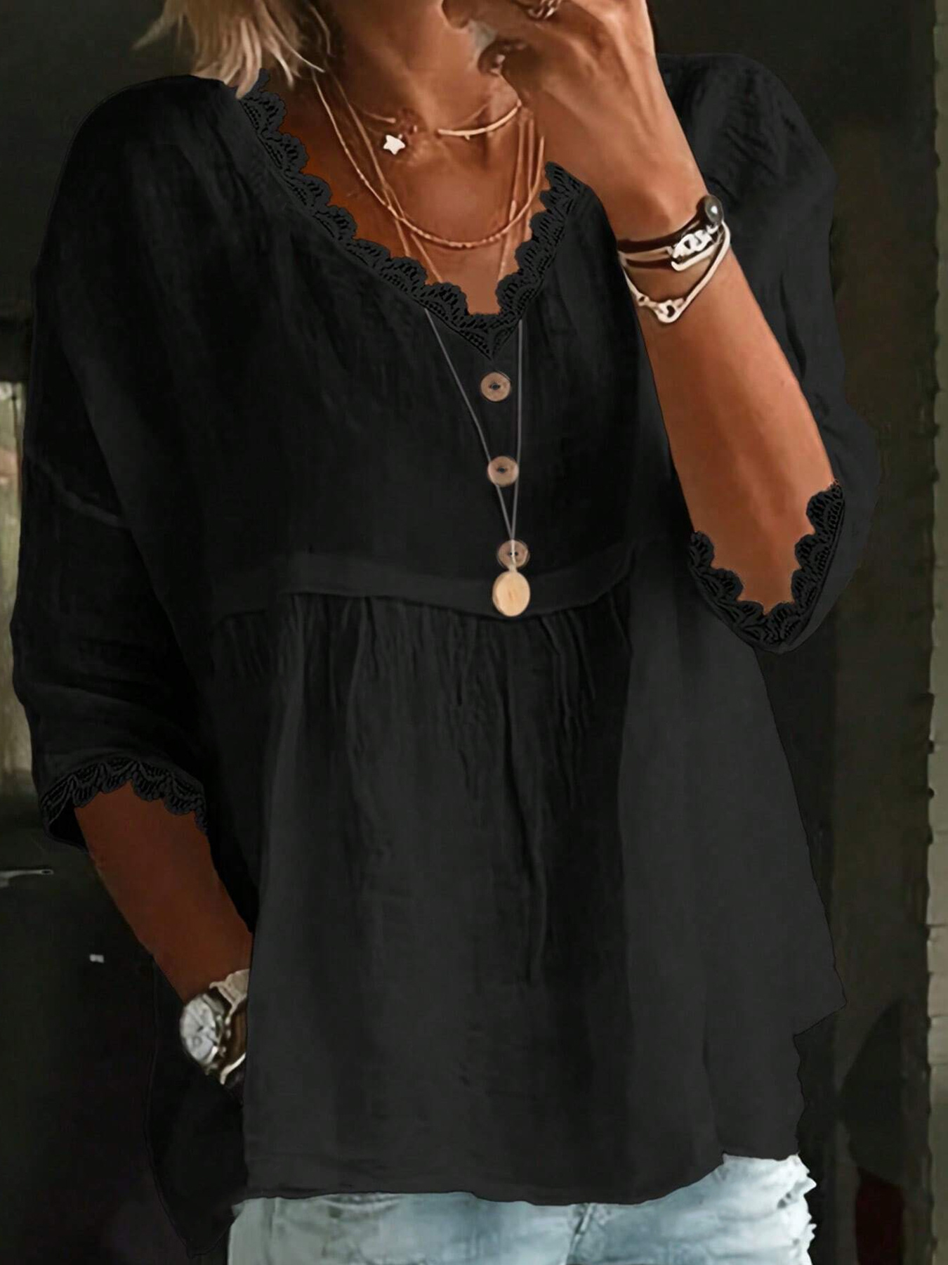 قميص نسائي كاجوال بمقاسات كبير - مراجعة Summer Clothing Modest وسعره