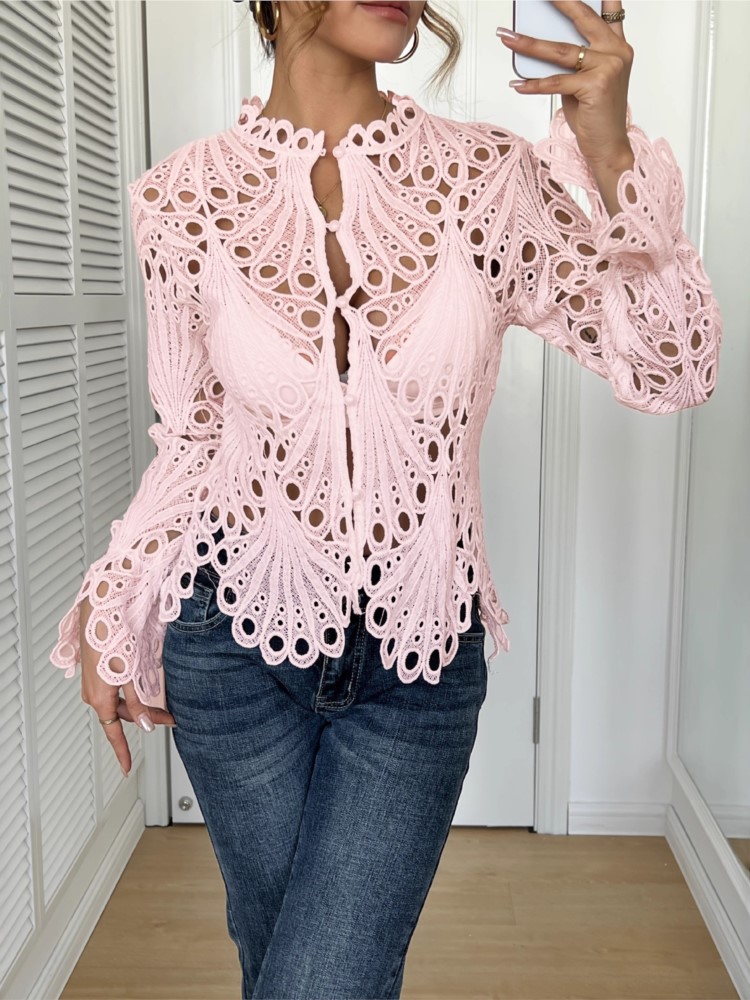 قميص دانتيل أبيض للنساء موضة ك - مراجعة Summer Clothing Holiday وسعره